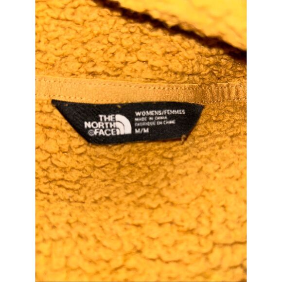 Women's Campshire Full Zip Sherpa Fleece in Biscuit Tan by The North Face Size M - Picture 5 of 5